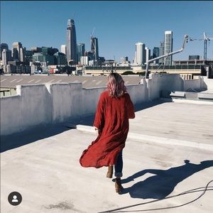 Embroidered kimono jacket